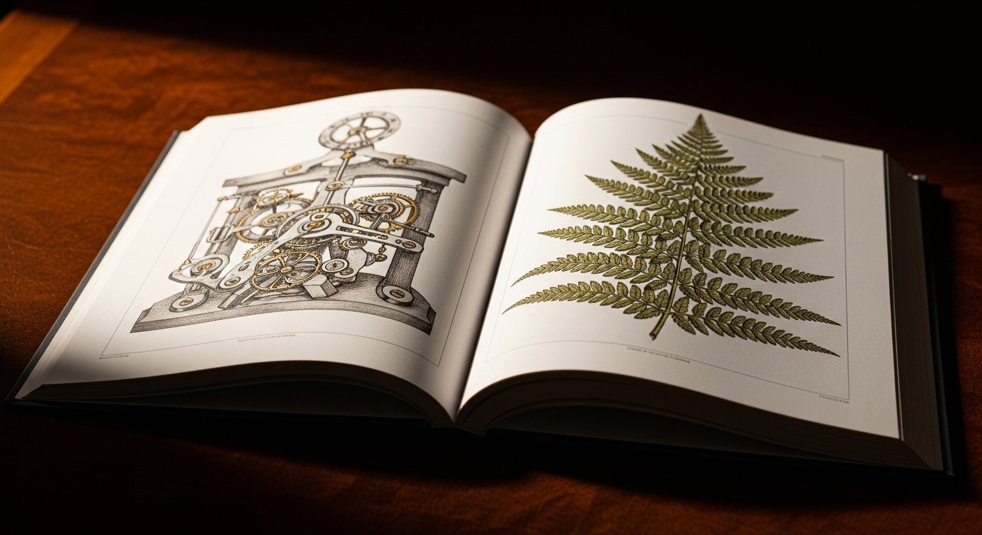 Hardcover structural engineering textbook Australian Guidebook for Structural Engineers open to worked calculations and CAD details, lit by a brass desk lamp